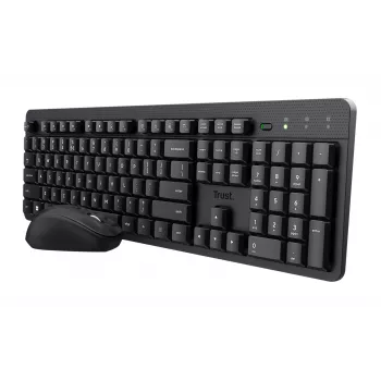 Trust Ody II klaviatuur hiir kaasas Universaalne RF juhtmevaba QWERTY USA inglise Must