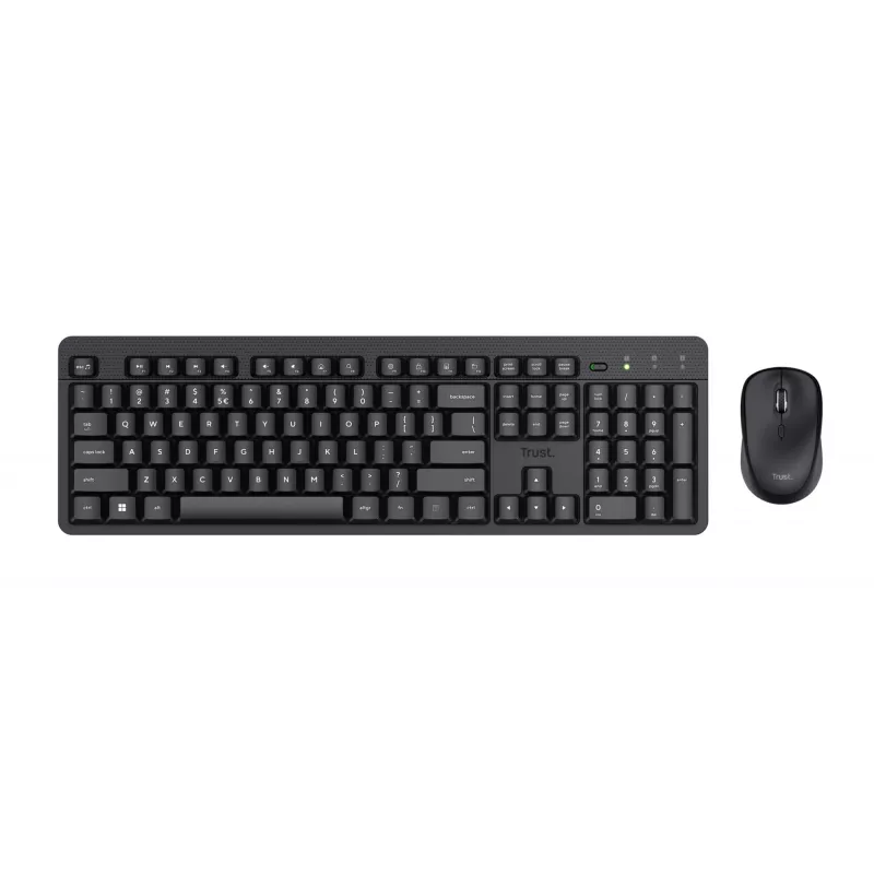 Trust Ody II klaviatuur hiir kaasas Universaalne RF juhtmevaba QWERTY USA inglise Must