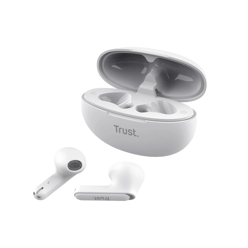 Trust Yavi kõrvaklapid True Wireless Stereo (TWS) kõrvasisesed kõned/muusika USB USB-C Bluetooth valge