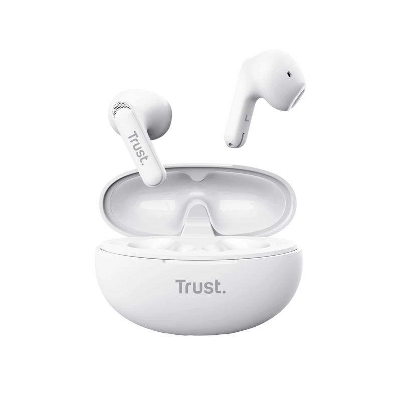 Trust Yavi kõrvaklapid True Wireless Stereo (TWS) kõrvasisesed kõned/muusika USB USB-C Bluetooth valge