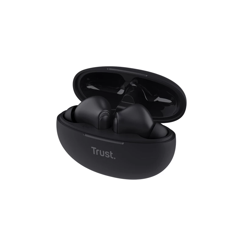Trust Yavi kõrvaklapid True Wireless Stereo (TWS) kõrvasisesed kõned/muusika USB USB-C Bluetooth must