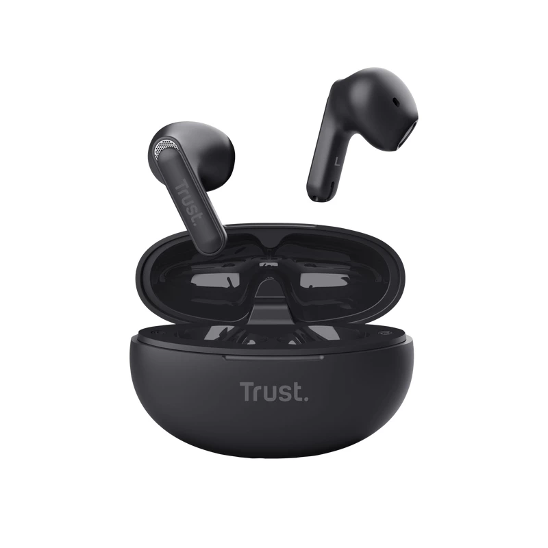 Trust Yavi Peakomplekt True Wireless Stereo (TWS) Kõrvasisesed Kõned/Muusika USB USB-C Bluetooth Must