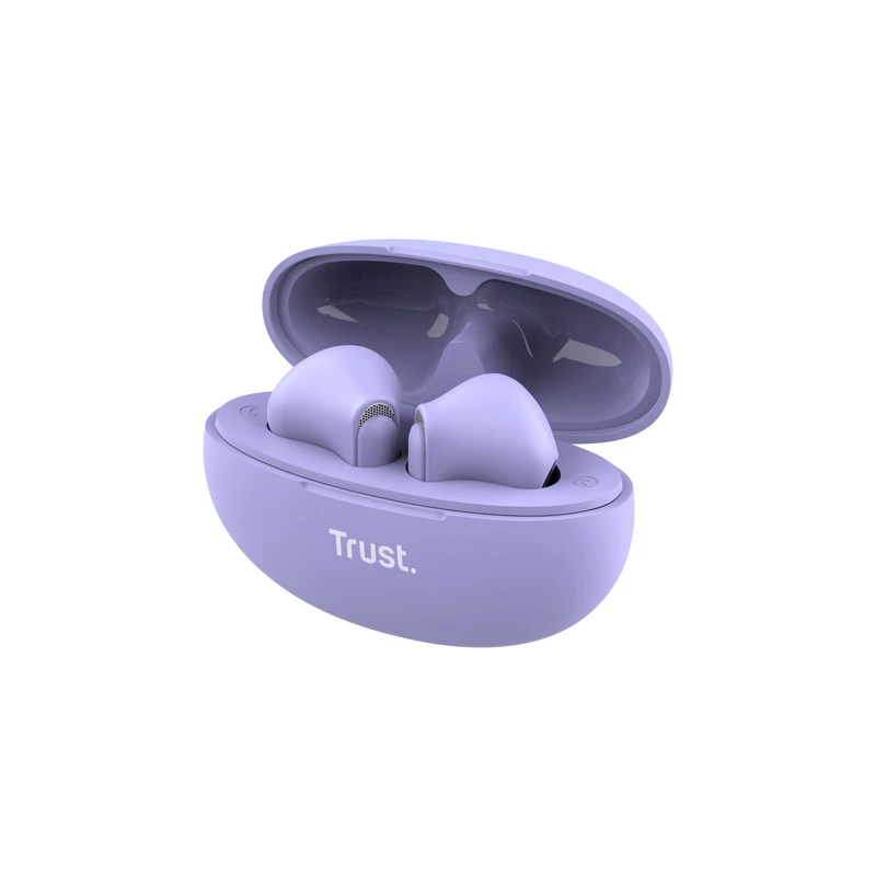 Trust Yavi Peakomplekt True Wireless Stereo (TWS) Kõrvasisene Kõned/Muusika USB USB-C Bluetooth Lilla