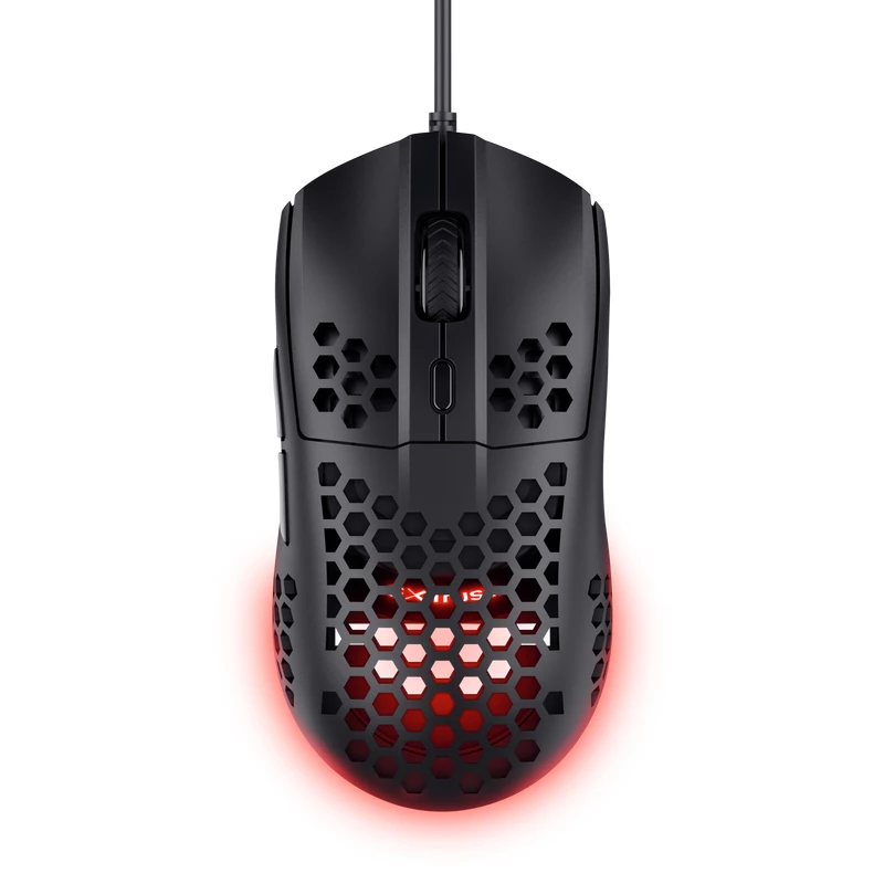 Trust GXT 928 HELOX, paremakäeline, optiline, USB Type-A, 6400 DPI, must