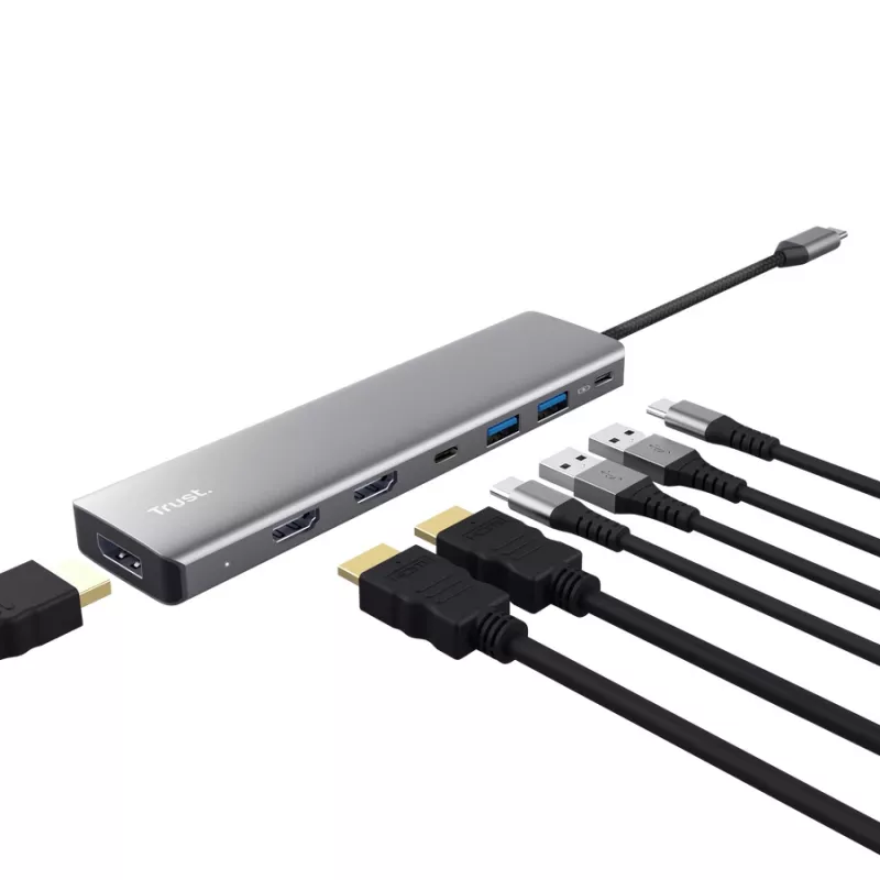 Trust 25661 jaotur USB Type-C Alumiinium