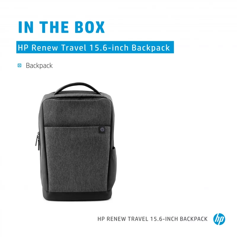 HP Renew Travel 15.6-tolline seljakott, seljakott, 650 g