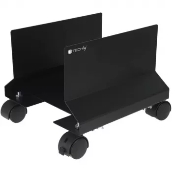 Techly CPU terasest hoidik ratastega, must ICA-CS 34, must, arvuti, multimeediakäru, 25 kg, 195 mm, 240 mm