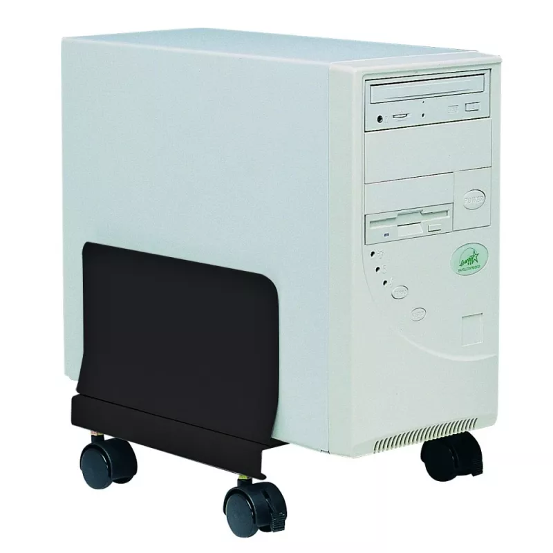 Techly CPU terasest hoidik ratastega, must ICA-CS 34, must, arvuti, multimeediakäru, 25 kg, 195 mm, 240 mm
