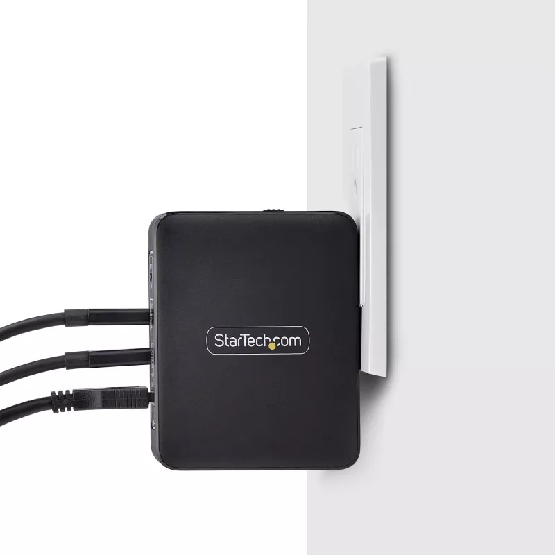 StarTech.com 140W USB-C seinakruvi, 3x USB-C/1x USB-A, PD 3.1 rahvusvaheline GaN toiteadapter MacBookile/Dell XPSile/Inspironile
