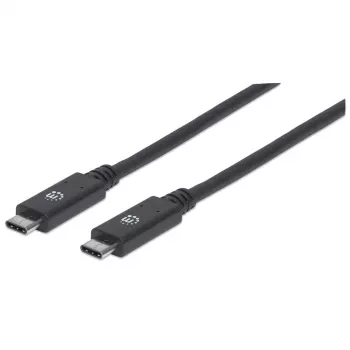 USB-C kaabel Manhattan USB31C5C1M 1 m isane-isane must
