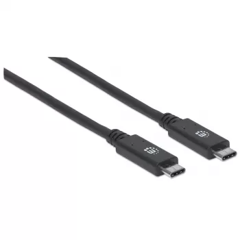 USB-C kaabel Manhattan USB31C5C1M 1 m isane-isane must