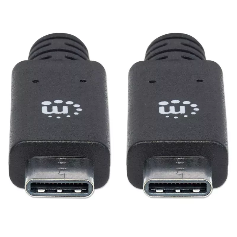 USB-C kaabel Manhattan USB31C5C1M 1 m isane-isane must