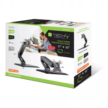 Techly ICA-LCD 35TS monitor mount / stand 81.3 cm (32 inch) Desk Must