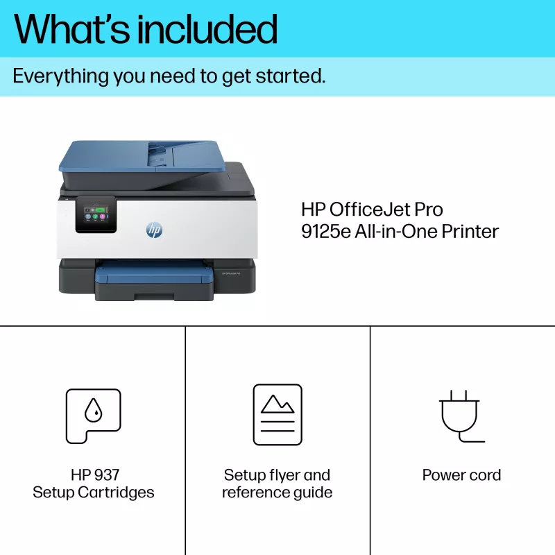 HP OfficeJet Pro 9125e juhtmevärviline mitmeotstarbeline printer, Instant Ink; kahepoolne printimine