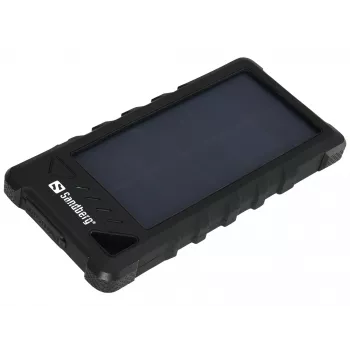 Sandberg Outdoor Solar Powerbank 16000, 16000 mAh, liitiumioon (Li-Ion), must