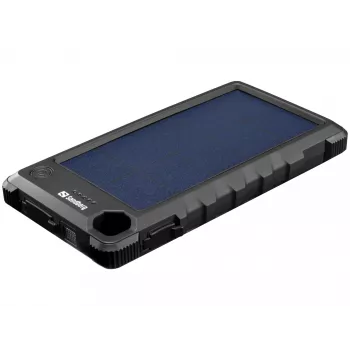 Sandberg Outdoor Solar Powerbank 10000, 10000 mAh, must