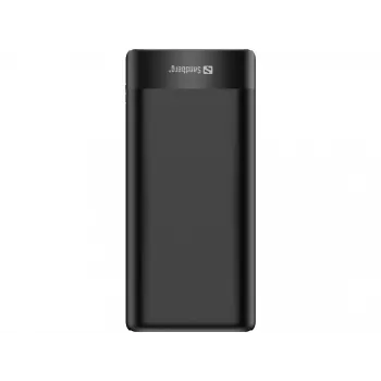 Sandbergi akupank 20000 PD65W+2xQC3.0, 20000 mAh, liitium-ioon (Li-Ion), Quick Charge 3.0, 65 W, must