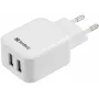 Sandberg AC Charger Dual USB 2.4+1A EL, siseruumides, vahelduvvool, USB, 5 V, must, valge