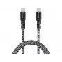 Sandberg Survivor USB-C kaabel 1M 100W, 1 m, USB C, USB C, USB 2.0, Must, Hall
