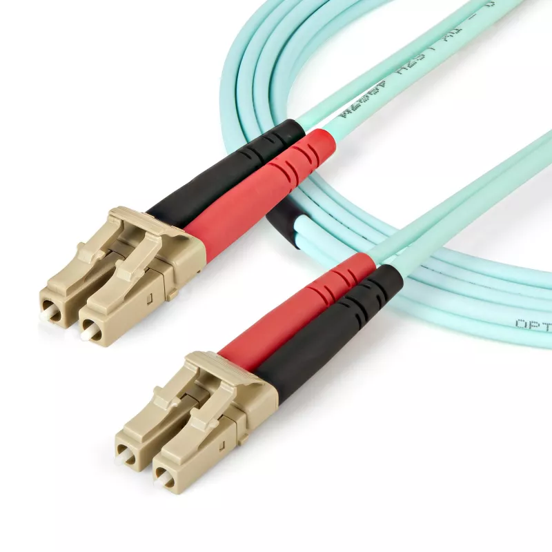 StarTech.com 2m (6ft) LC/UPC to LC/UPC OM4 mitmeosaline kiudoptiline kaabel, 50/125 µm LOMMF/VCSEL zipcord kiud, 100G, madal sisestuskadu - LSZH kiudoptiline hüppaja juhe