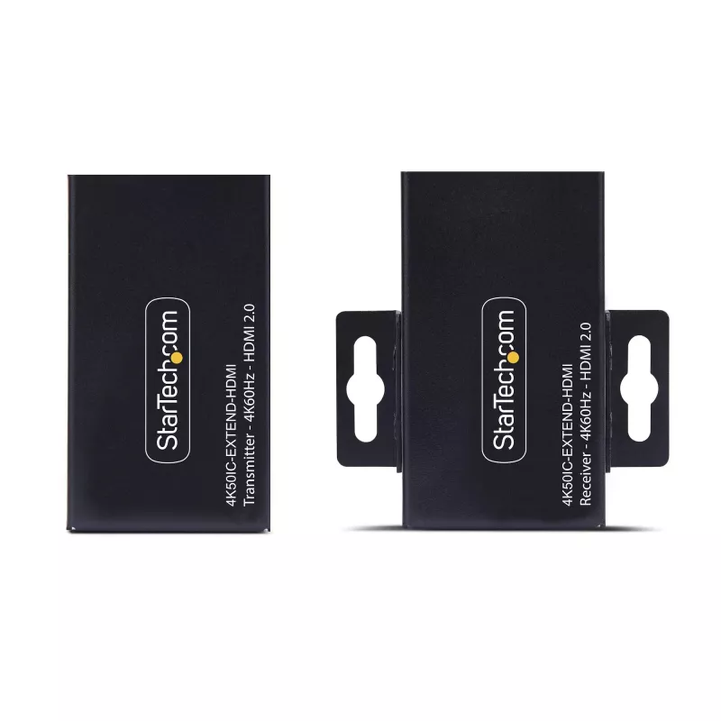 StarTech.com HDMI pikendaja üle CAT5e/CAT6, 4K 60 Hz, kuni 60 m, saatja ja vastuvõtja komplekt, toide kaabli kaudu, kompaktne vormitegur