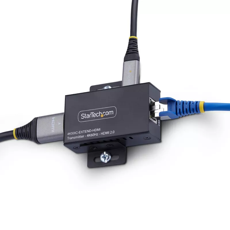 StarTech.com HDMI pikendaja üle CAT5e/CAT6, 4K 60 Hz, kuni 60 m, saatja ja vastuvõtja komplekt, toide kaabli kaudu, kompaktne vormitegur