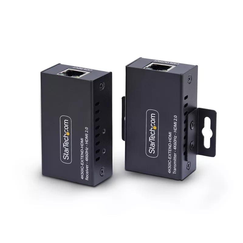 StarTech.com HDMI pikendaja üle CAT5e/CAT6, 4K 60 Hz, kuni 60 m, saatja ja vastuvõtja komplekt, toide kaabli kaudu, kompaktne vormitegur