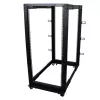 StarTech.com 4-Post 25U Mobile Open Frame Server Rack, Four Post 19in võrk Rack with Wheels, Rolling Rack with Adjustable Depth for Computer/AV/Data/IT Equipment - Casters, Leveling Feet or Floor Mounting