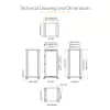 StarTech.com 4-Post 25U Mobile Open Frame Server Rack, Four Post 19in võrk Rack with Wheels, Rolling Rack with Adjustable Depth for Computer/AV/Data/IT Equipment - Casters, Leveling Feet or Floor Mounting
