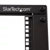 StarTech.com 4-postine 8U mobiilne avatud raamiga serveririiul, neli posti 19tolline võrguriiul ratastel, väike veerev riiul reguleeritava sügavusega arvuti/AV/andmete/IT-seadmete jaoks - rattad, tasandusjalad või põrandale kinnitamine