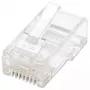 Intellinet RJ45 modulaarpistikud, Cat6, UTP, 2-hambaline, keerutatud juhtmele, 15 µ kullatud kontaktidega, 100 tk