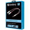 Sandberg Peakomplekti muundur Dual-Single, 3,5 mm TRS, isane, emane, valge