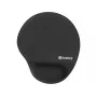 Sandberg Memory Foam hiirpad Round, must, ühevärviline, mäluvahust, randmetugi, libisemiskindel alus