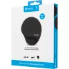Sandberg Memory Foam hiirpad Round, must, ühevärviline, mäluvahust, randmetugi, libisemiskindel alus
