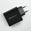 Laadija Qoltec 52378 sise-AC kiirlaadimine 3A USB USB-C must