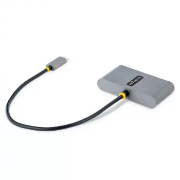 StarTech.com 4-pordiline USB-C-jaotur 100 W toiteedastuse läbipääsuga – 2x USB-A + 2x USB-C – USB 3.0 5 Gbit/s – 1 jala (30 cm) pikk kaabel – kaasaskantav USB USB-C–USB-A/C jaotur