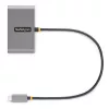 StarTech.com 4-pordiline USB-C-jaotur 100 W toiteedastuse läbipääsuga – 2x USB-A + 2x USB-C – USB 3.0 5 Gbit/s – 1 jala (30 cm) pikk kaabel – kaasaskantav USB USB-C–USB-A/C jaotur