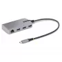 StarTech.com 3-pordiline USB-C jaotur Ethernetiga - 3x USB-A porti, Gigabit Ethernet RJ45, USB 3.0 5Gbps, siinivõimsusel, 1ft/30cm pikk kaabel - kaasaskantav sülearvuti USB USB-C jaoturi adapter GbE-ga
