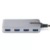 StarTech.com 4-pordiline USB-C jaotur – 5 Gbps – siinitoitetoide – USB-C kuni 4x USB-A jaotur koos valikulise abitoitesisendiga – kaasaskantav laua-/sülearvuti USB-jaotur – 1 jala (30 cm) pikkune kaabel – USB-laiendusjaotur