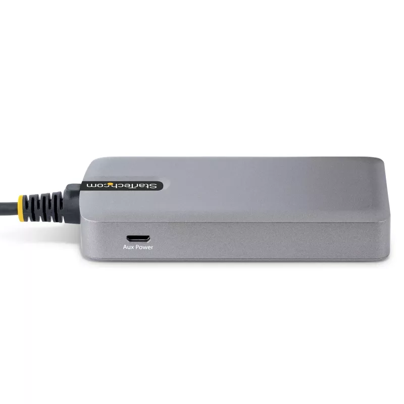 StarTech.com 4-pordiline USB-C jaotur – 5 Gbps – siinitoitetoide – USB-C kuni 4x USB-A jaotur koos valikulise abitoitesisendiga – kaasaskantav laua-/sülearvuti USB-jaotur – 1 jala (30 cm) pikkune kaabel – USB-laiendusjaotur