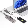 StarTech.com 7-pordiline toitega USB-C jaotur individuaalsete sisse-/väljalülituslülititega, USB 3.0 5 Gbps laiendusjaotur toiteplokiga, laua-/sülearvuti USB-C–USB-A jaotur, USB USB-C jaotur BC 1.2-ga