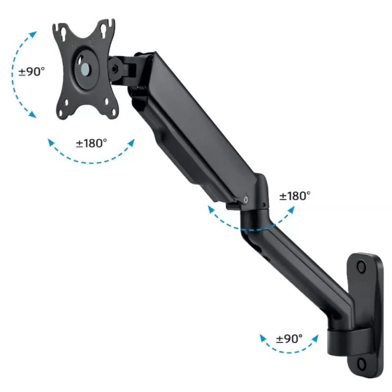 Techly ICA-LCD G112E monitorihoidik/statiiv 81,3 cm (32 tolli) Seinale Must