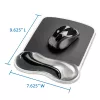 Kensington Duo Gel hiir Pad Light Smoke/Dark Smoke, hall, monokroomne, geel, randmetugi