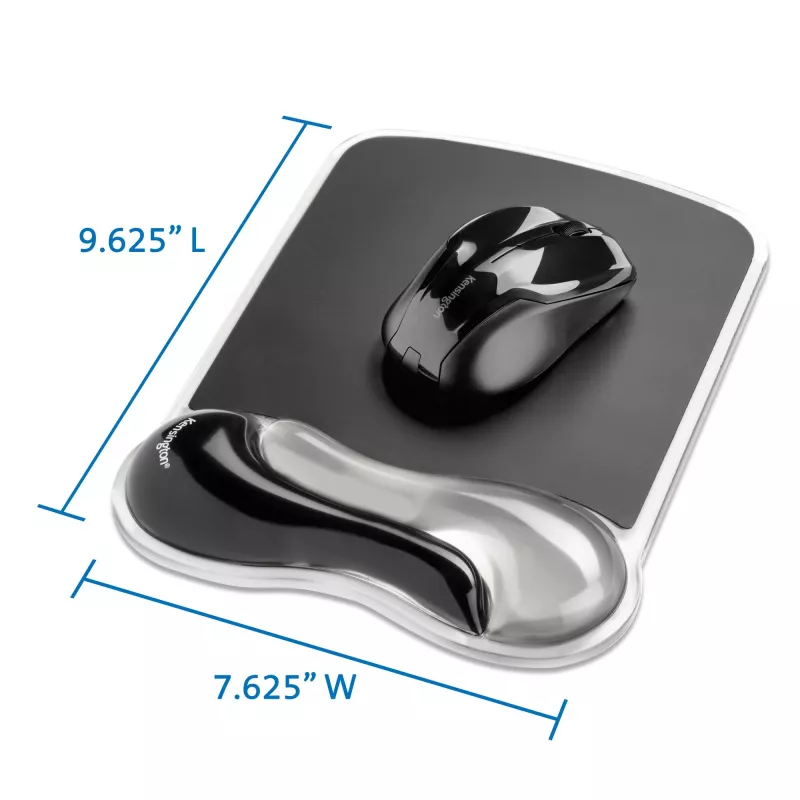 Kensington Duo Gel hiir Pad Light Smoke/Dark Smoke, hall, monokroomne, geel, randmetugi