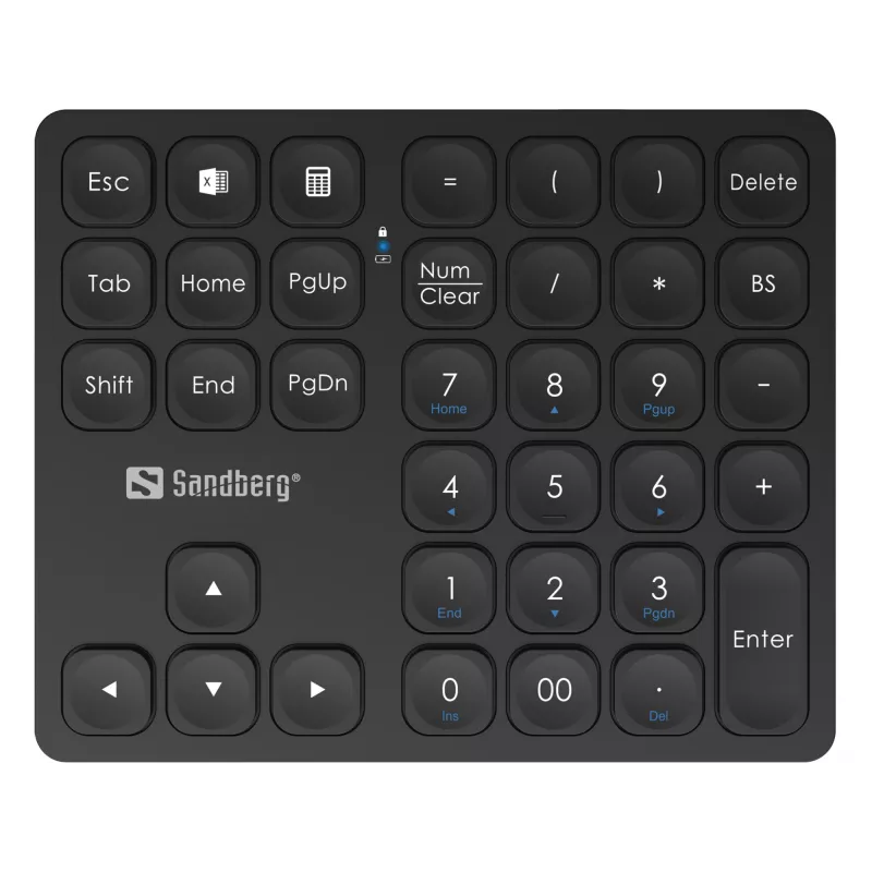 Numeric Keypad Sandberg Wireless Numeric Keypad Pro Membrane 36 Keys
