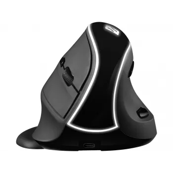 Sandberg Wireless Vertical hiir Pro, paremakäeline, vertikaalne disain, optiline, RF-juhtmevaba, 1600 DPI, must