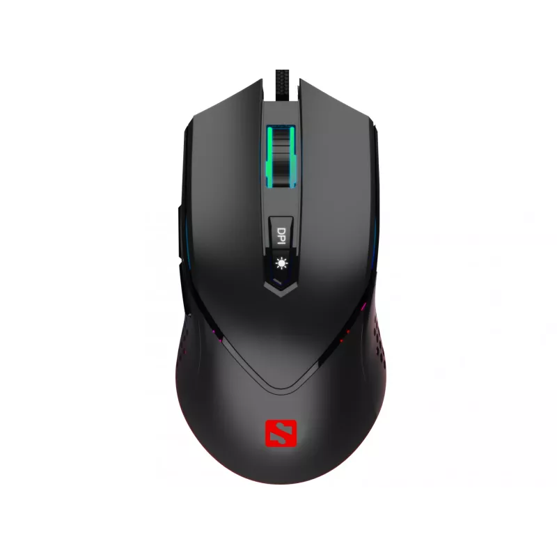 Sandberg Azazinator hiir 6400, paremakäeline, USB Type-A, 6400 DPI, must