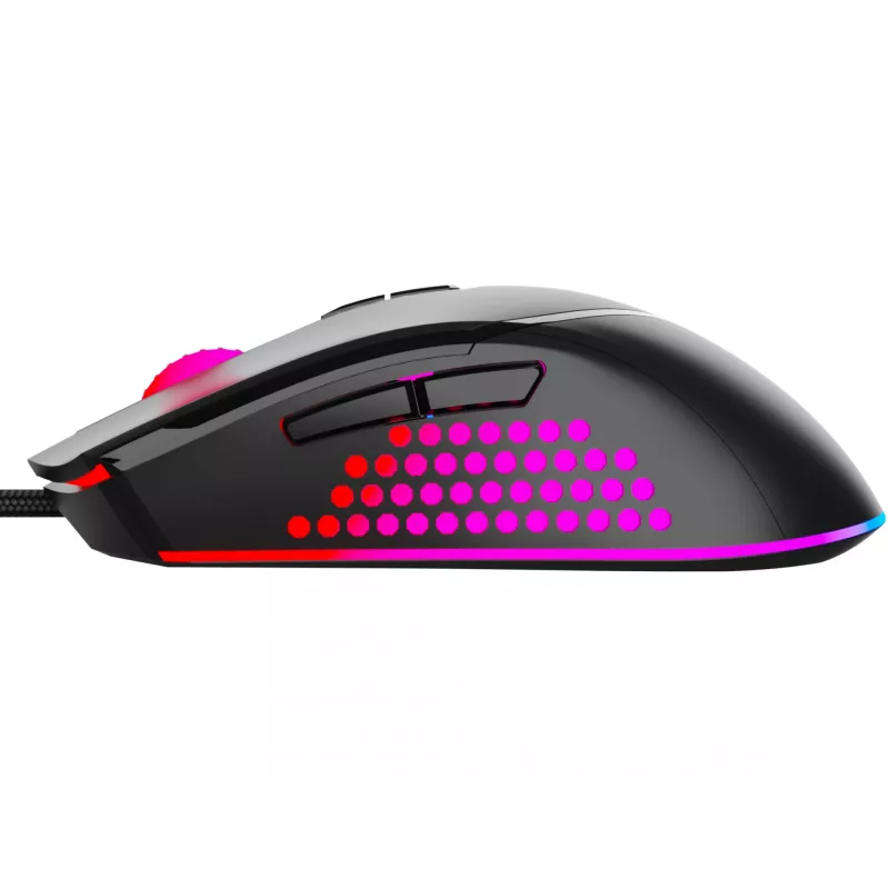 Sandberg Azazinator hiir 6400, paremakäeline, USB Type-A, 6400 DPI, must