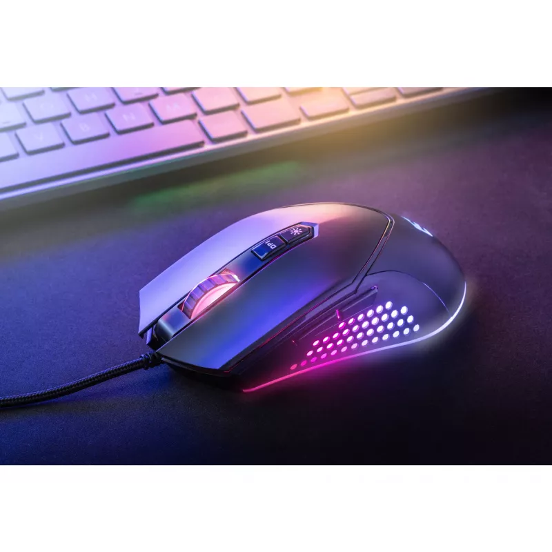 Sandberg Azazinator hiir 6400, paremakäeline, USB Type-A, 6400 DPI, must