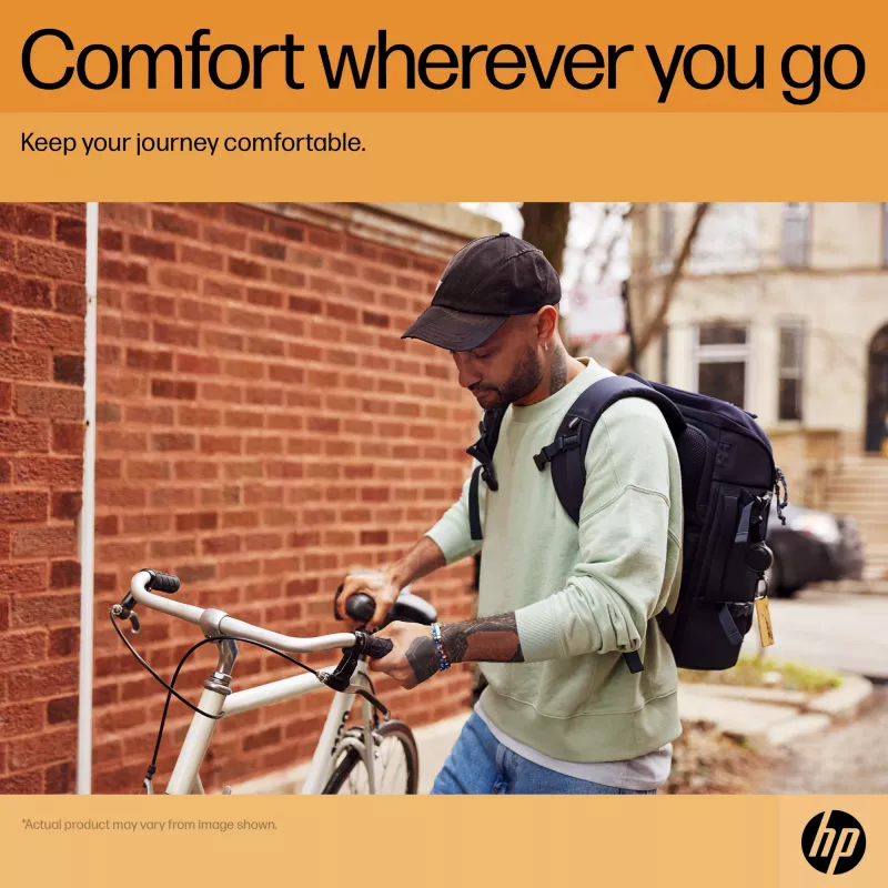 HP Travel 25 liitrit 15.6 raudhall sülearvuti seljakott, seljakott, 39,6 cm (15,6 tolli), 860 g